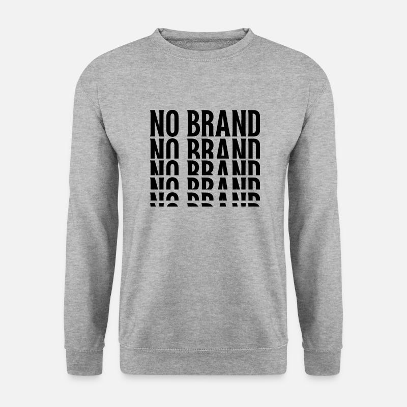 no brand - Unisex Pullover - Weißgrau meliert