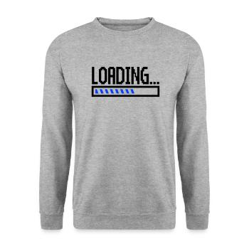 Chargement - Sweat-shirt Unisexe - gris chiné - Devant - Alina (178cm) & Michal (187cm)