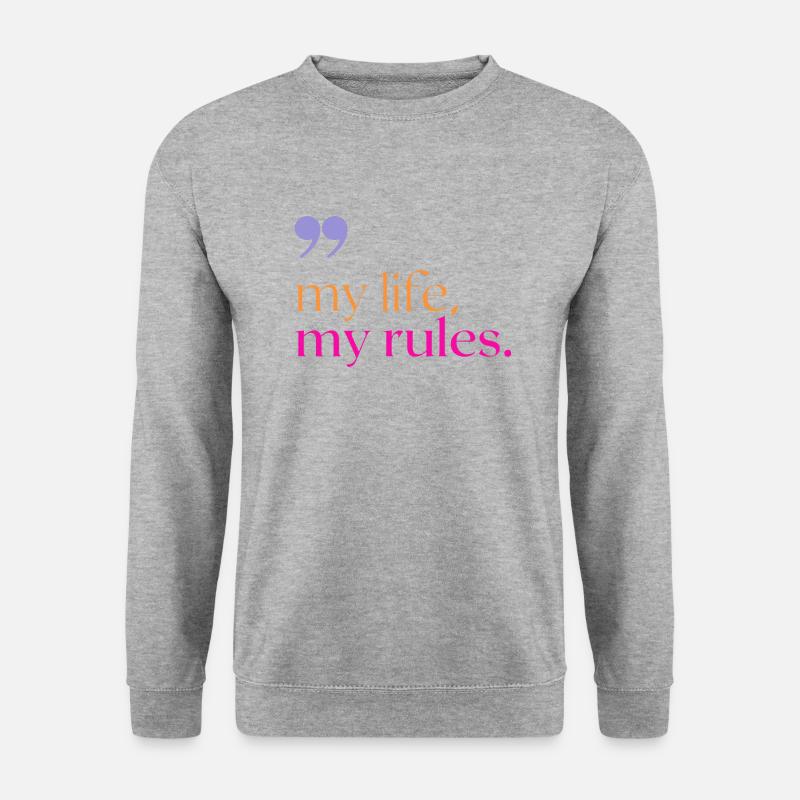 Rules - Unisex Pullover - Weißgrau meliert