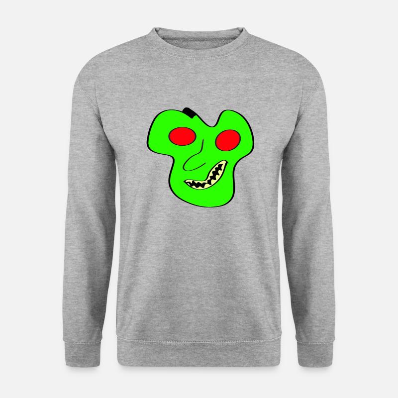 Little Alien - Unisex Pullover - Weißgrau meliert