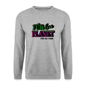 geek geschenk gesundheit geburtstagsgeschenk - Unisex Pullover - Weißgrau meliert - Vorne - Alina (178cm) & Michal (187cm)