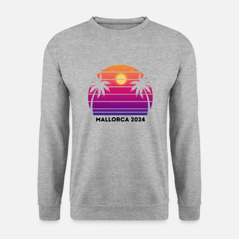 Mallorca 2024 - Unisex Pullover - Weißgrau meliert