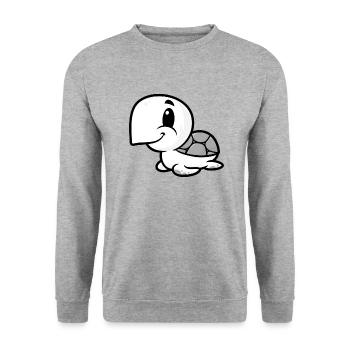 Marine Conservation - Unisex Sweatshirt - salt & pepper - Front - Alina (178cm) & Michal (187cm)