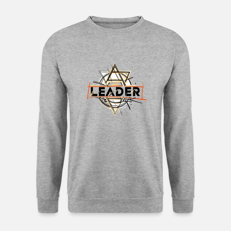 leader - Unisex Pullover - Weißgrau meliert