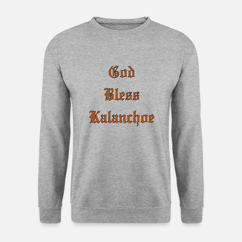 GodBlessKalanchoe - Unisex Pullover - Weißgrau meliert