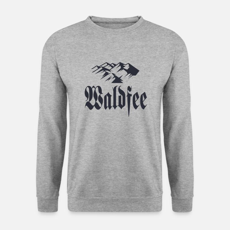 Waldfee - Unisex Pullover - Weißgrau meliert