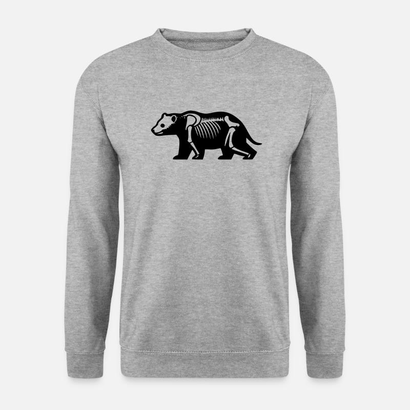 Skeleton Bear - Unisex Sweatshirt - salt & pepper