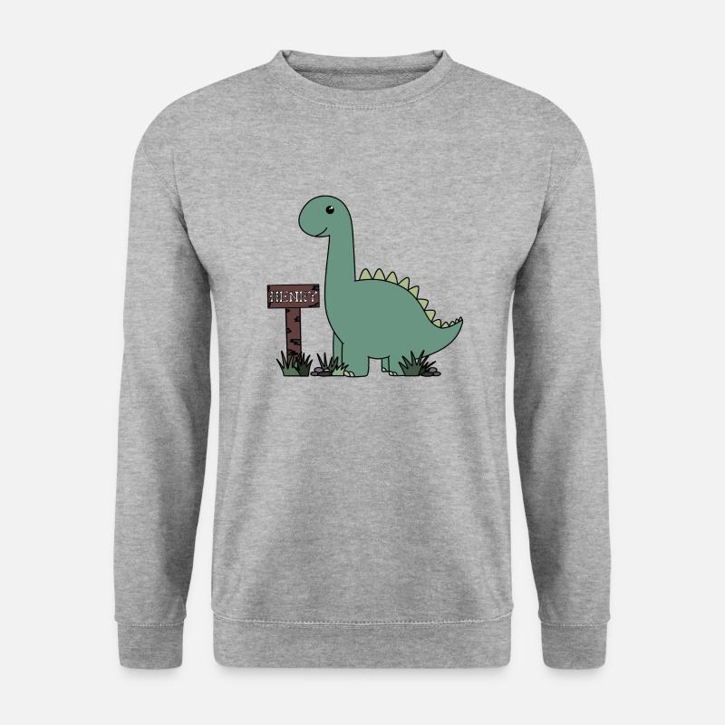 Dino Henry - Unisex Pullover - Weißgrau meliert