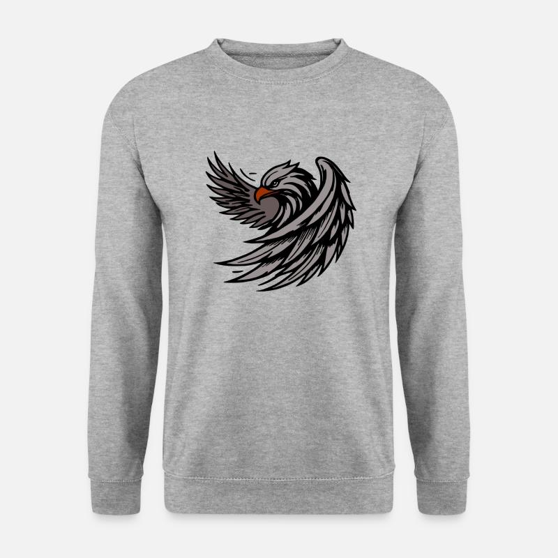 Powerful Eagle - Unisex Sweatshirt - salt & pepper