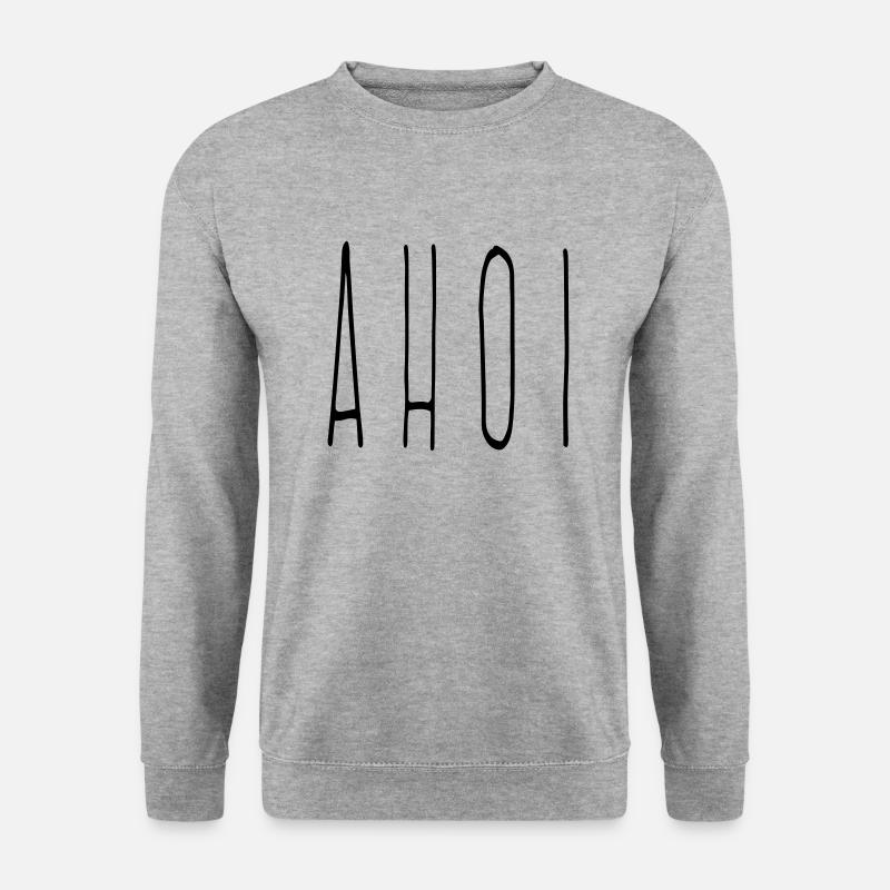 Ahoi - Unisex Pullover - Weißgrau meliert