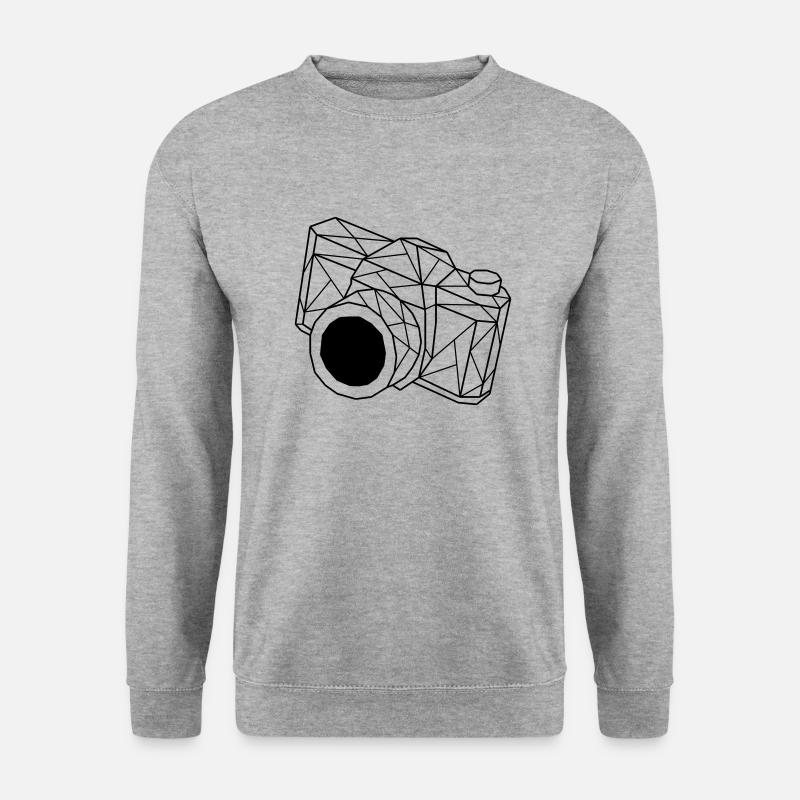 Kamera - Unisex Pullover - Weißgrau meliert
