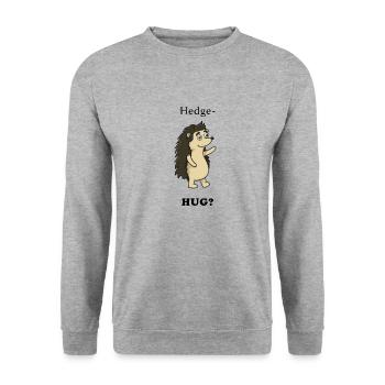 Hérisson hérisson - Sweat-shirt Unisexe - gris chiné - Devant - Alina (178cm) & Michal (187cm)