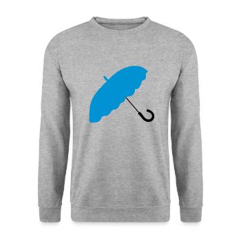 parasol_umbrella - Unisex Sweatshirt - salt & pepper - Front - Alina (178cm) & Michal (187cm)