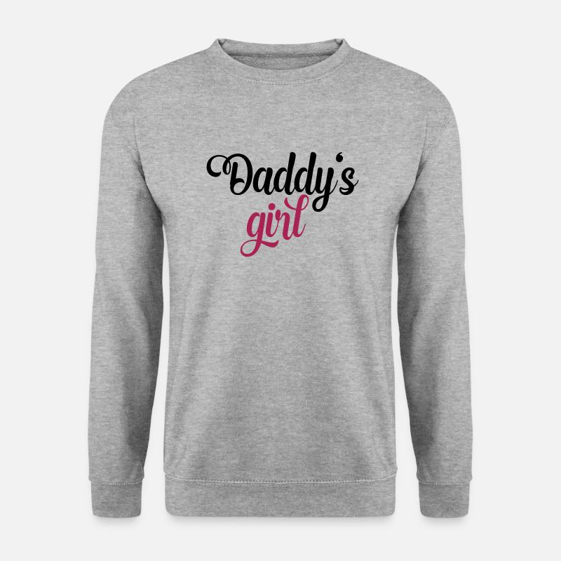 daddy's girl - Unisex Pullover - Weißgrau meliert