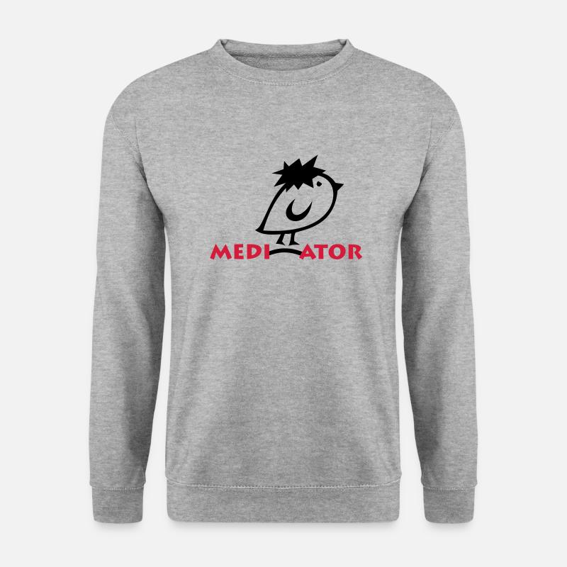 TWEETLERCOOLS - MEDIATOR - Unisex Pullover - Weißgrau meliert