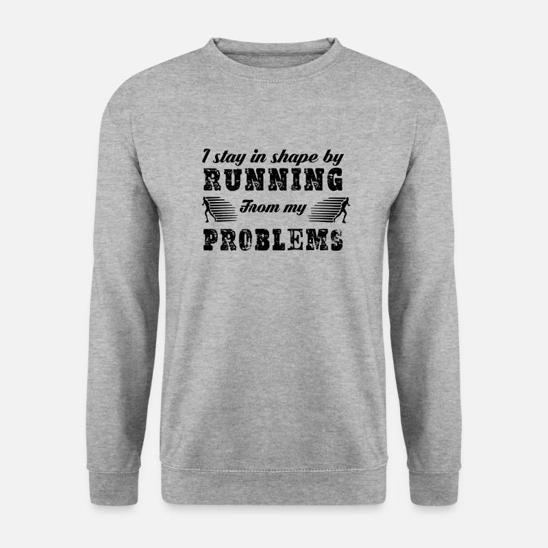 Running - Unisex Pullover - Weißgrau meliert
