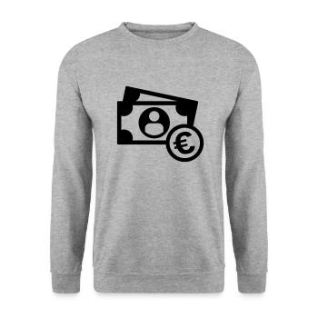 Argent - Sweat-shirt Unisexe - gris chiné - Devant - Alina (178cm) & Michal (187cm)