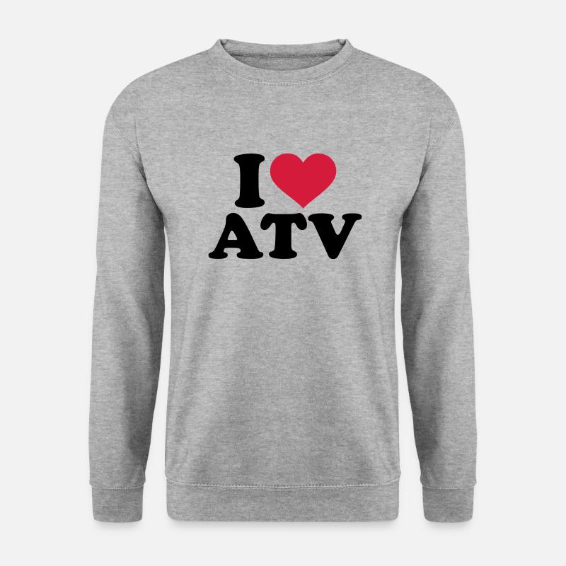 ATV - Unisex Pullover - Weißgrau meliert