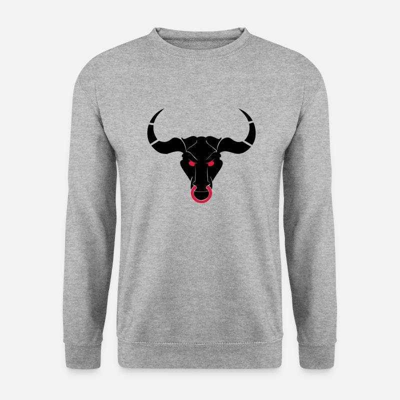 taurus_02 - Unisex Pullover - Weißgrau meliert