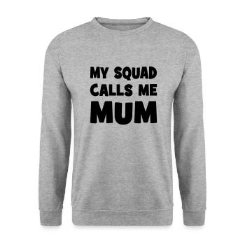 mummy - Unisex Sweatshirt - salt & pepper - Front - Alina (178cm) & Michal (187cm)