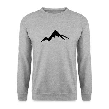 Aventure de voyage en plein air - Sweat-shirt Unisexe - gris chiné - Devant - Alina (178cm) & Michal (187cm)