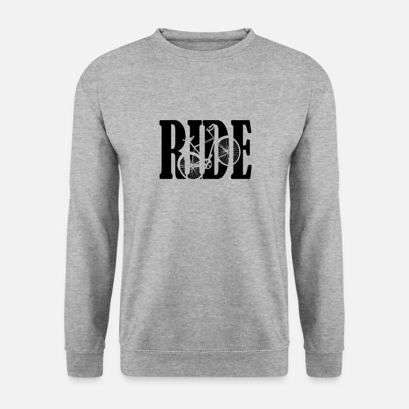 Radtour - Unisex Pullover - Weißgrau meliert