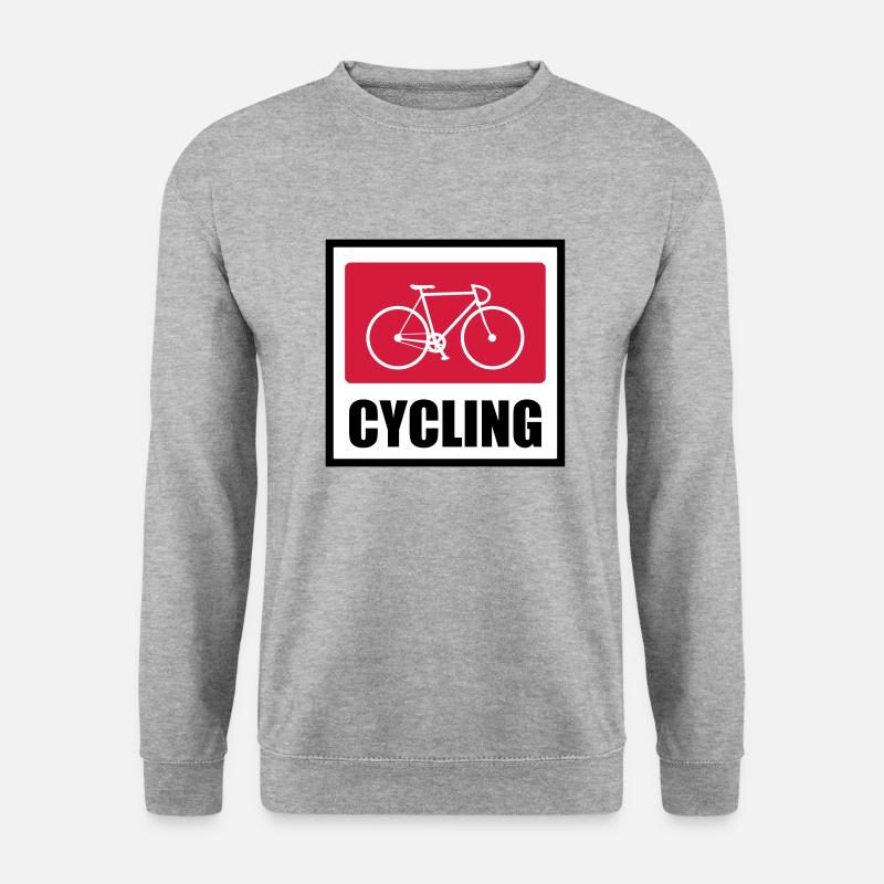 Radfahren - Radfahren - Unisex Pullover - Weißgrau meliert