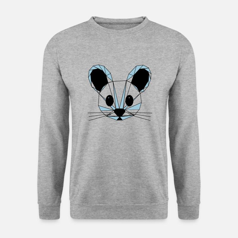 Vekki Maus - Unisex Pullover - Weißgrau meliert
