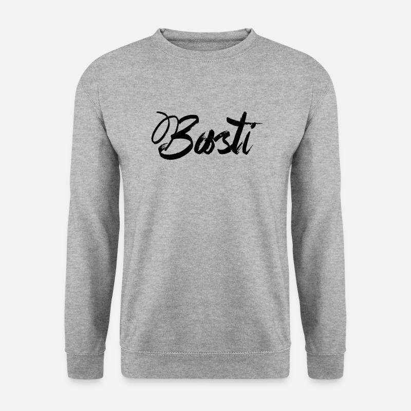Basti - Unisex Pullover - Weißgrau meliert