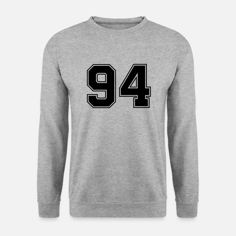 94 - Unisex Pullover - Weißgrau meliert