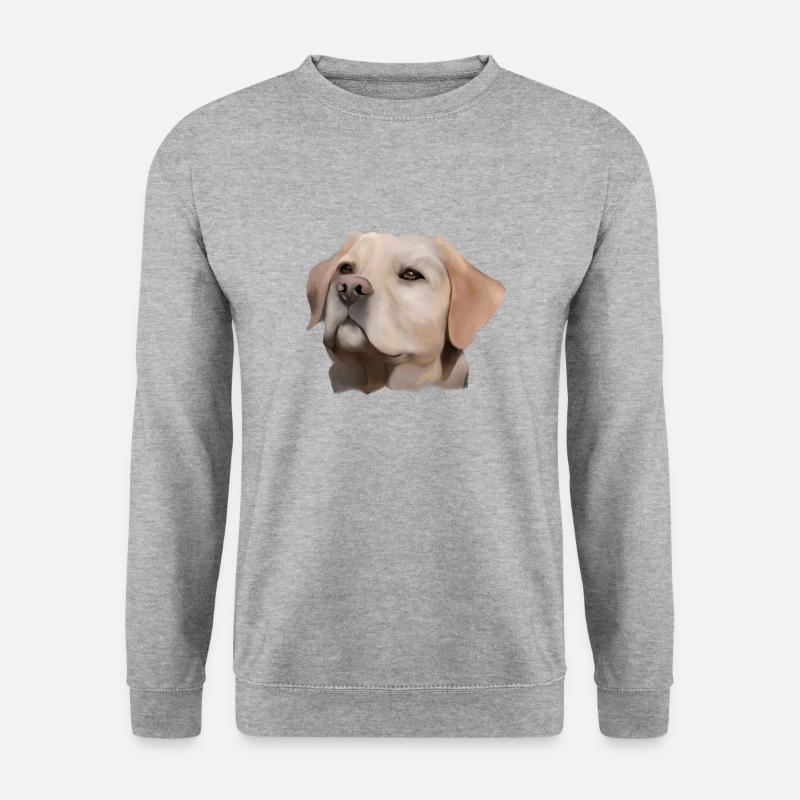 Labrador - Unisex Pullover - Weißgrau meliert