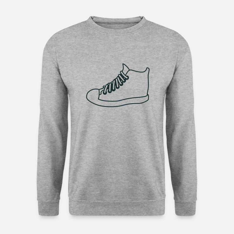 Sandsandschuhe - Unisex Pullover - Weißgrau meliert
