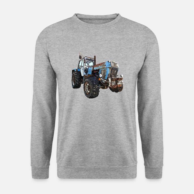 ZT 303 mit Frontgewichten - Unisex Pullover - Weißgrau meliert