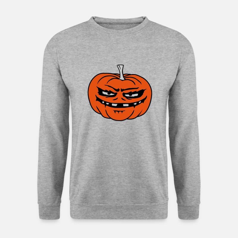 Evil Pumpkin Comic Halloween - Unisex Sweatshirt - salt & pepper