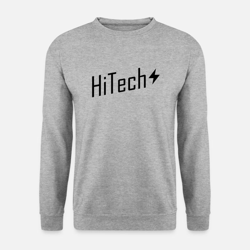 HiTech Bolt - Unisex Pullover - Weißgrau meliert