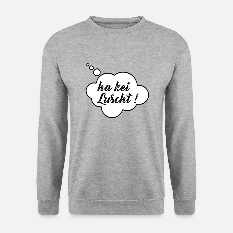 kei luscht - Unisex Pullover - Weißgrau meliert