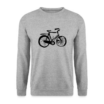 Fahrrad Gekritzel Fahrräder Radfahren Vektor 5 - Unisex Pullover - Weißgrau meliert - Vorne - Alina (178cm) & Michal (187cm)