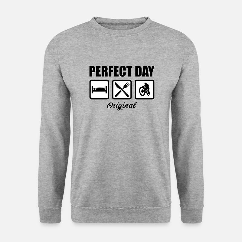 Perfect Day - Unisex Pullover - Weißgrau meliert