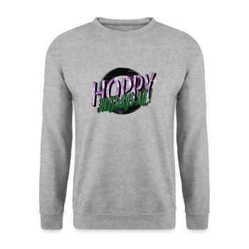 fairy tail present awkward cool bodybuilding - Unisex Pullover - Weißgrau meliert - Vorne - Alina (178cm) & Michal (187cm)