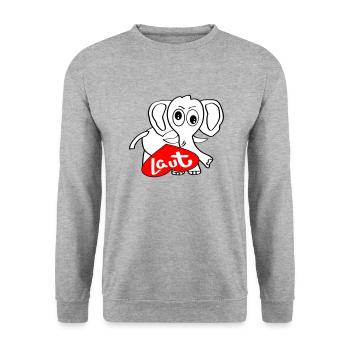 Proboscis - Unisex Sweatshirt - salt & pepper - Front - Alina (178cm) & Michal (187cm)