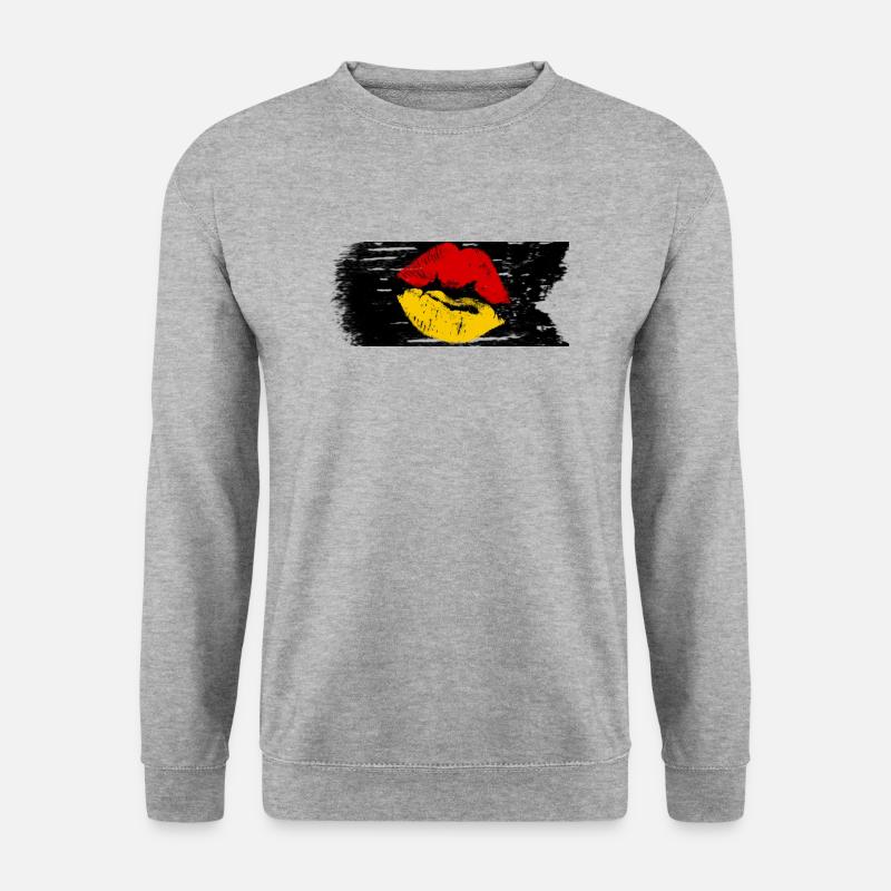Ich Liebe Deutschland - Unisex Pullover - Weißgrau meliert