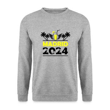 Madrid 2024 - Unisex Sweatshirt - salt & pepper - Front - Alina (178cm) & Michal (187cm)