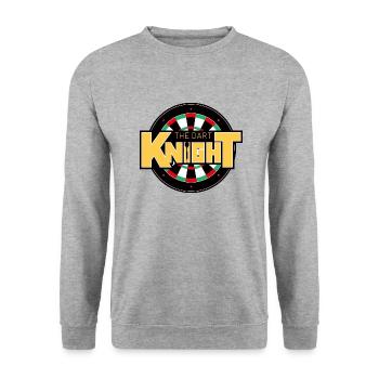 le disque dart Knight - Sweat-shirt Unisexe - gris chiné - Devant - Alina (178cm) & Michal (187cm)