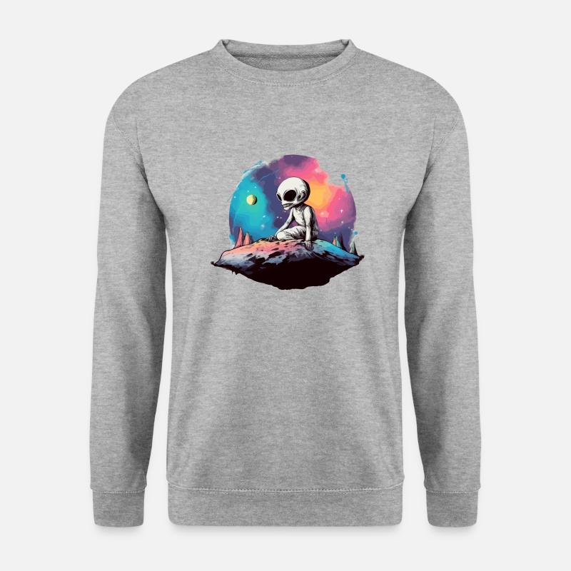 Zex der Außerirdische - Unisex Pullover - Weißgrau meliert