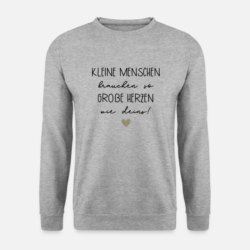 Abschiedsgeschenk Pädagogin - Unisex Pullover - Weißgrau meliert