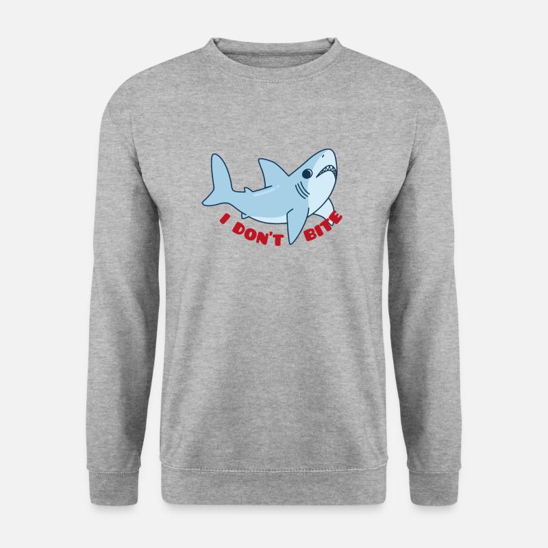 Meerestiere - Unisex Pullover - Weißgrau meliert