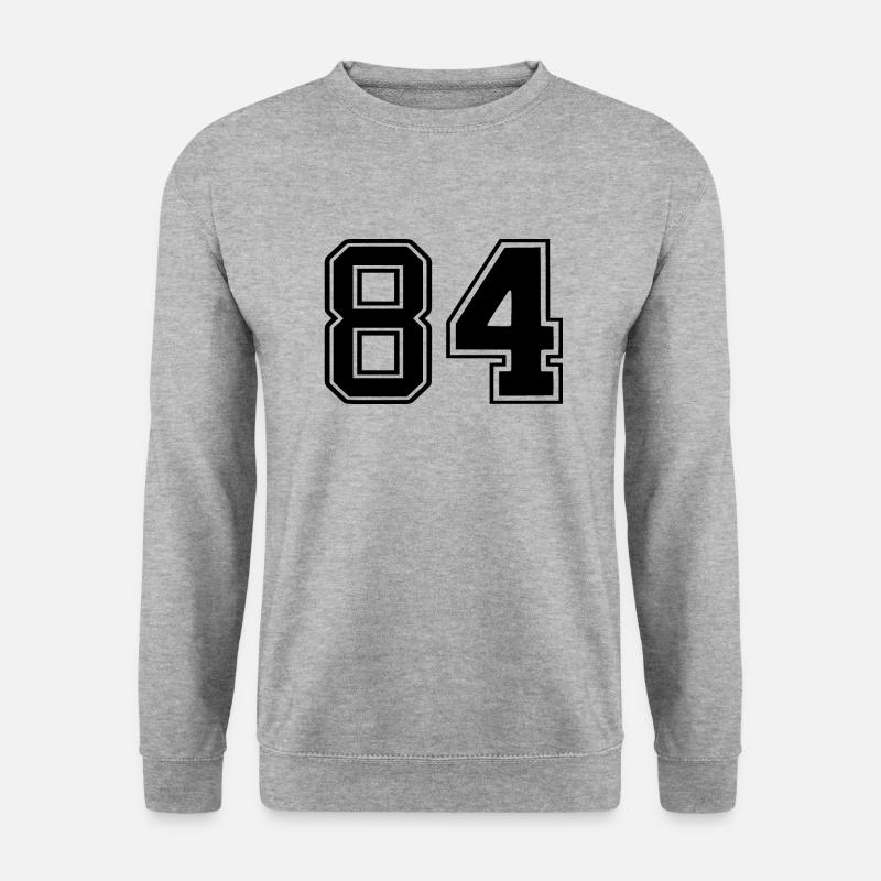 84 - Unisex Pullover - Weißgrau meliert