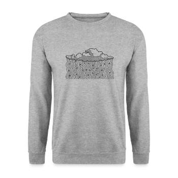 Nuage - Sweat-shirt Unisexe - gris chiné - Devant - Alina (178cm) & Michal (187cm)
