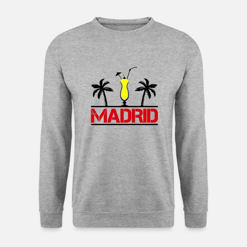 madrid - Unisex Pullover - Weißgrau meliert