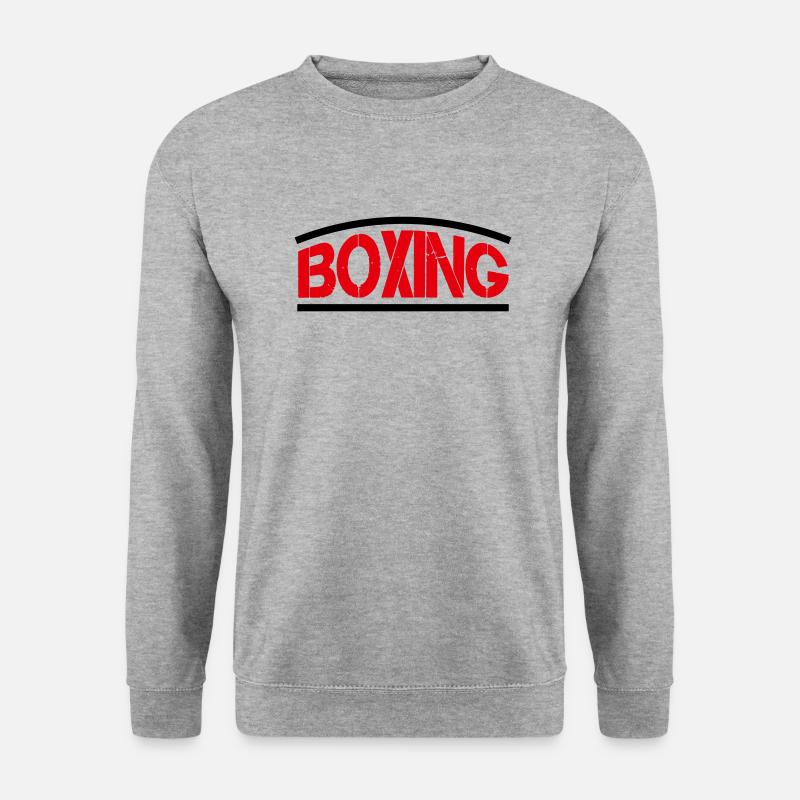 boxing boxen - Unisex Pullover - Weißgrau meliert